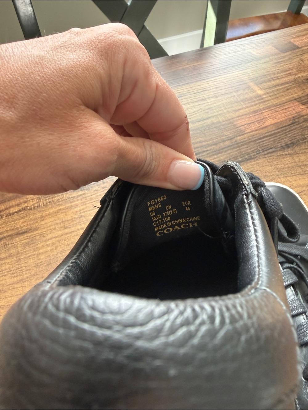 Coach Black Signature Low-Top Sneakers - Picture 6 of 8